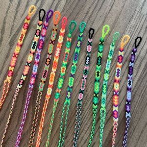 Embroidery Thread Bracelets Set of 12